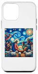 Coque pour iPhone 12 mini Inspiré par Van-Gogh - Joie à la crèche de Noël