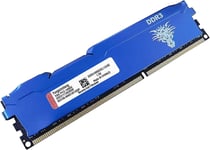 Ram DDR3 8go 1866MHz PC3-14900 Udimm CL13 Non-ECC Unbuffered 1.5V 2Rx8 Double Rang 240 Pin Mémoire Ram Barette pour Ordinateur de Bureau (Bleu)