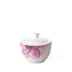 Villeroy & Boch - Rose Garden Sugar Bowl, 300 ml, Premium Porcelain, White/Pink, Floral