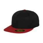 Flexfit Premium 210 Fitted 2-Tone - keps - Black/red - L/XL