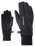 Ziener Idealist WS Multisport Gants de Loisirs/Fonctionnels/d'extérieur | Respirant, Coupe-Vent, Softshell pour Hommes, Noir, 6.5