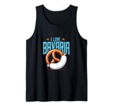 I Love Bavaria Munich Beer German Sausage Pretzel Tank Top