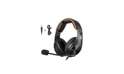 Casque de jeu casque filaire 3,5 mm avec microphone réglable à 120 ° son stéréo pour ps4 nouveau ordinateur portable xbox pc