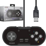 Retrobit Legacy 16 Manette Usb Filaire Pour Switch/Pc/Steam/Raspberry Pi Noir