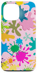 Coque pour iPhone 13 Pro Max MagSafe Tropical Color Splash Abstrait Rétro Compatible Slim