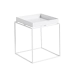 HAY - Tray Table. Small - White - Sidebord - Svart - Metall