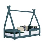 Benlemi Lit cabane Enfant NAKANA 90 x 160 Vert pétrole