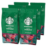 STARBUCKS Caffè Verona, Dark Roast, Ground Coffee 200g (Pack of 6)