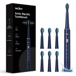 SEJOY Electric Toothbrush for Adults Kids with 7 Brush Heads 3 Modes Smart Timer