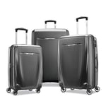 Samsonite Winfield 3 DLX Hardside Expandable Luggage with Spinners, Graphite Grey, 3-Piece Set (20/25/28), Winfield 3 DLX Hardside Expandable Luggage with Spinners