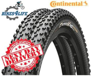 2 Continental Cross King 26 x 2.0 Wired Cycle Tyres & Presta Tubes Next day**