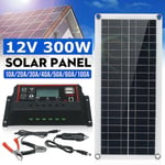 Kit de panneau solaire 300w chargeur de batterie 12v contrôleur 40-100a caravane bateau voiture