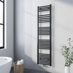 Sèche-Serviettes à eau Chaude Anthracite Radiateur vertical 160x40cm Connexion Central 547 Watts - Meykoers