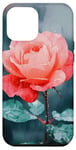 Coque pour iPhone 12 Pro Max Rose Aquarelle Rose Art Aquarelle Rose Floral