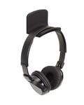 Dynavox Support pour Casque KH-300 - Support Mural pour Casque - Montage adhésif - Surface d'appui Douce en Silicone - Noir