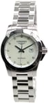 Longines L3.277.4.87.6 Conquest Ladies Vit/Stål Ø29.5 mm