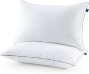 BedStory Pillows 2 Pack, Hotel Hypoallergenic Bed Pillows, Brushed Fabric, for