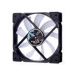 Fractal Design Venturi HF-12 White - Computer Fan - Silent Fan - High Airflow - Long Life Time - FDB-Bearings - Aerodynamically shaped struts – 12v - 120 mm - White (Single)