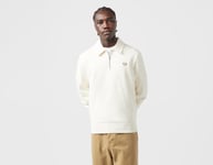 Fred Perry Zip Neck Collared Sweatshirt, White