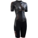 Märkäpuku Zone3 Evolution Swimrun Naisten Black/Orange/Gunmetal s