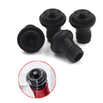 4pcs Black Wine Bottle Vacuum Saver Sealer Plug Button Stoppers 0