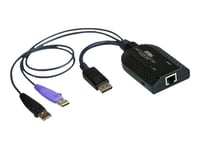 Aten Ka7169 Displayport Usb Virtual Media Kvm Adapter Cable With Smart Card Reader (Cpu Module) - Förlängare För Tangentbord/Video/Mus/Ljud - Usb