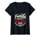 Womens Family Cruise South Pacific 2025 Matching Vacation 2025 V-Neck T-Shirt