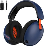 Casque de jeu sans fil 2,4 GHz/Bluetooth/3,5 mm Mode câble Casque avec microphone pour PC/PS5/PS4, manette PS4/PS5, Swicth, téléphone portable, tablette, ordinateur portable avec réduction du bruit