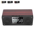 BT Mini Wireless Alarm Clock Outdoor Portable Plugin Card Bass Music Speaker BST