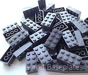 LEGO BRICKS 50 x  DARK GREY 2x4 Pin - From Brand New Sets Sent in a Clear Sealed