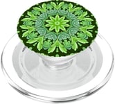 Ailanthus Leaves Pattern Design Cut Out Lime And Tea PopSockets PopGrip for MagSafe