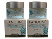 2x Lanoline Hyaluronic Acid w Manuka Honey Ultra Renew Moisturising creme 1.76oz