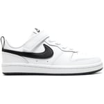 Bottes enfant Nike  Court Borough Low Sneaker Bimbo White Black BQ5451-104