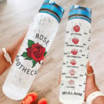 Haythan Cool Rose Water Bottles with Carry Strap - Gym Bottle Suitable for Outdoor Sports White 1000 ml