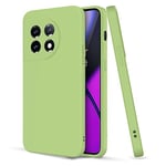 Hismart Phone Case for OnePlus 11(2023), Slim Silicone Mobile Cover Waterproof with Full Camera Protection - Matcha Green