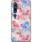 Xiaomi Mi Note 10 Pro Gennemsigtigt Telefoncover Blomsterprakt