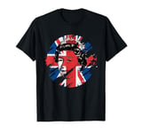 Elizabeth Pop Art Union Jack Flag Queen of England T-Shirt