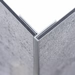 Schulte - Profilé d'angle pour panneau mural de douche, DécoDesign Aspect chromé, 255 cm minimaliste