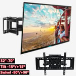 Strong TV Wall Mount Bracket Swivel Tilt 32 40 42 50 55 60 70" LED LCD Screen UK