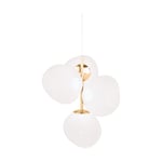 Tom Dixon Melt Chandelier small takkrona LED 103 cm Opal-gold