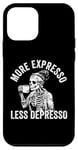 Coque pour iPhone 12 mini Plus d'expresso Moins de Depresso Funny Coffee Expresso Lover