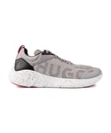 Hugo Mens Boss Wayne Runn Mesh Trainers in Grey Nylon - Size UK 11