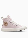 Converse Kids Cozy Essentials Chuck Taylor All Star 1v Trainers, Pink, Size 1 Older