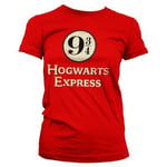 Hybris Hogwarts Express Platform 9-3/4 Girly Tee (S,Red)