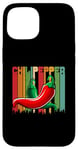 Coque pour iPhone 15 Vintage Chili-Peppers Red Hot Vintage Poivrons Légumes