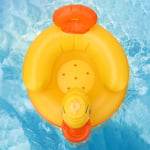 (Round Bottom)Yellow Duck Inflatable Baby Chair Sofa Baby Bath Stool Safety AS