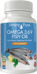 Simply Pure Omega 3,6,9 Fish Oil Complex 60 X Capsules, Gluten Free and GM Free.