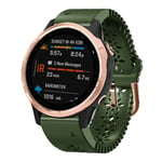 Garmin Fenix ​​6S Klockarmband i silikon, 20mm - Grön