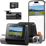 Dashcam Voiture Avant Arriere A510 HD avec Carte SD 64GB,Dash Cam Camera Voiture 1944P+1080P avec GPS Voiture et WiFi,Enregistrement en Boucle,Mode Parking 24H et ADAS,Contrôle Via App