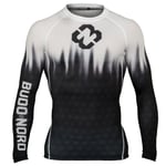 Budo-Nord Combat Compression mens long sleeve vit/svart